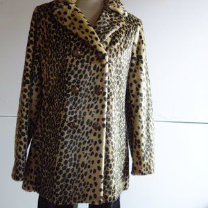 *NEW* Leopard print styles Elegant and Beautiful double breasted Coat Size XL